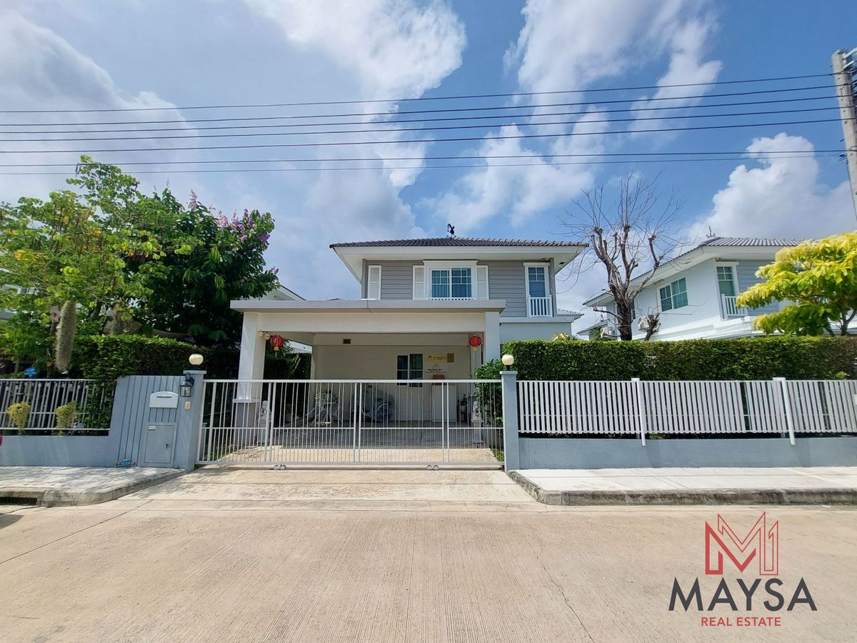 ให้เช่าบ้านบางนา แบริ่ง ลาซาล : 🏡 For Rent Villaggio Srinakarin-Bangna  🎉 Near Mega Bangna, only 5 minutes , house ready to move in ✅✅