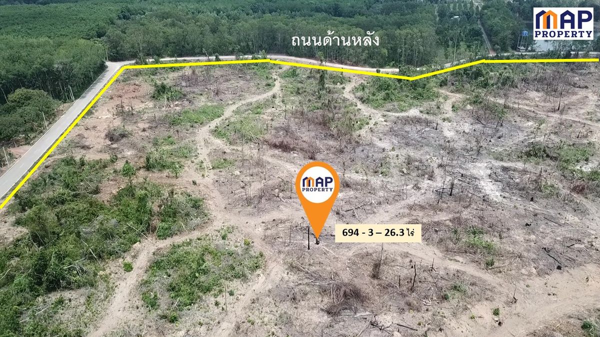 ขายที่ดินจันทบุรี : ขายที่ดิน แปลงใหญ่ ริมถนนสุขุมวิท เมืองจันทร์ 694 ไร่, จันทบุรี