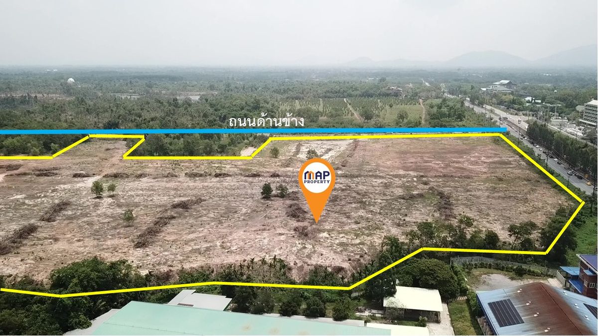 ขายที่ดินจันทบุรี : ขายที่ดิน ริมถนนสุขุมวิทตรงข้าม ม.ราชภัฏรำไพพรรณี 94 ไร่, จันทบุรี