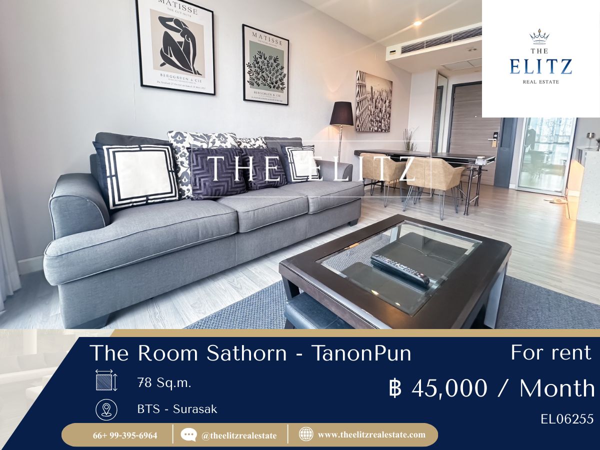 ให้เช่าคอนโดสาทร นราธิวาส : ✨ The Room Sathorn - TanonPun บนทำเลที่ตอบโจทย์ไลฟ์สไตล์ชีวิตในเมืองครบทุกด้าน ✔
