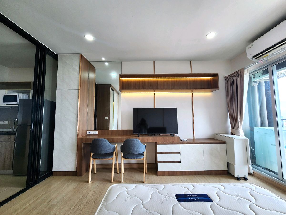ให้เช่าคอนโดสมุทรปราการ สำโรง : Rds-4795   ให้เช่าคอนโด ศุภาลัย เวอเรนด้า สุขุมวิท 117  นัดชมห้อง ห้องแต่งสวยมีกระจกกั้นครัว 👉line : @propertybkk2