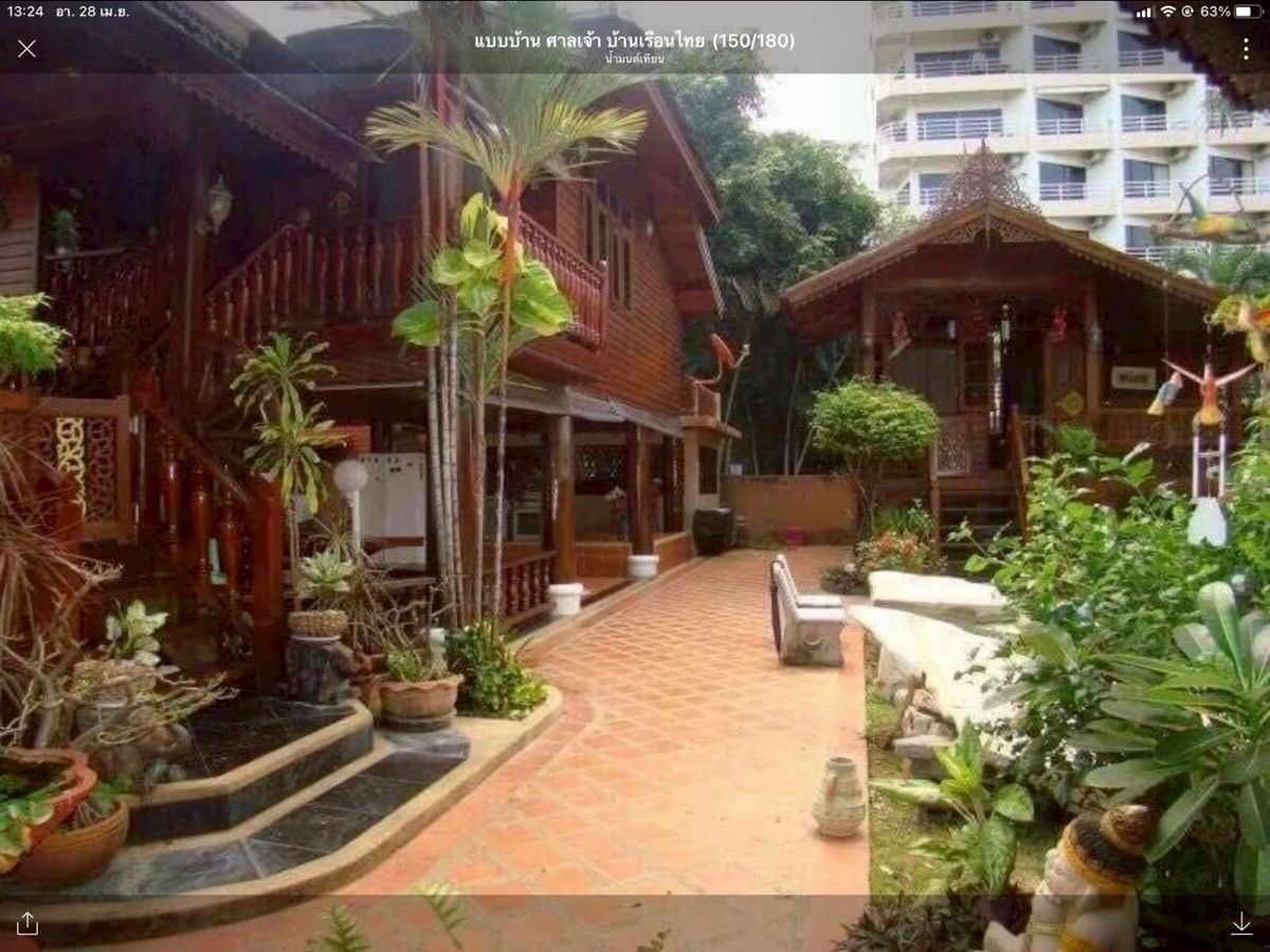 ขายบ้านพัทยา บางแสน ชลบุรี สัตหีบ : ขาย บ้านพร้อมที่ดิน หมู่บ้านรอยัล ปาร์ควิลเลจพัทยา เนื้อที่ 200ตรว. ไม้สัก2หลัง (ใหญ่,เล็ก)3ห้องนอน 1ห้องนั่งเล่น 3ห้องน้ำ ถนนเทพประสิทธิ์ จอมเทียนพัทยา ต.หนองปรือ อ.บางละมุง จ.ชลบุรี