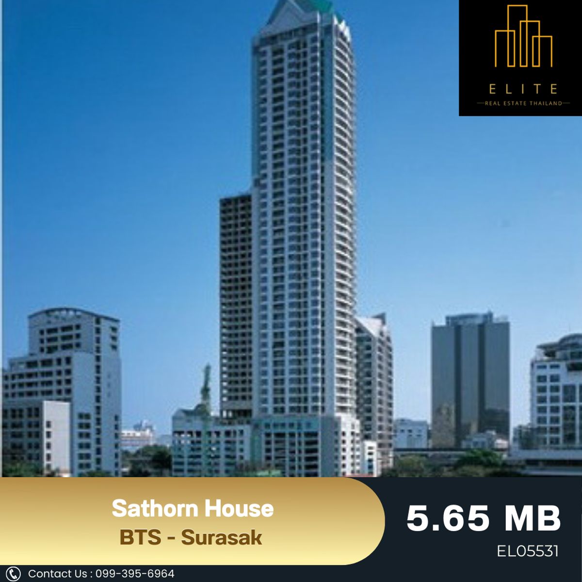 For SaleCondoSathorn, Narathiwat : ✨ Buy now. Sathorn House is lower than the YIELD assessment. Very good ✔