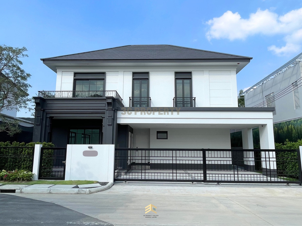 For SaleHouseRama5, Ratchapruek, Bangkruai : Only one plot 🔥 only 14.8 million baht.  In front of the house south  No electric pole