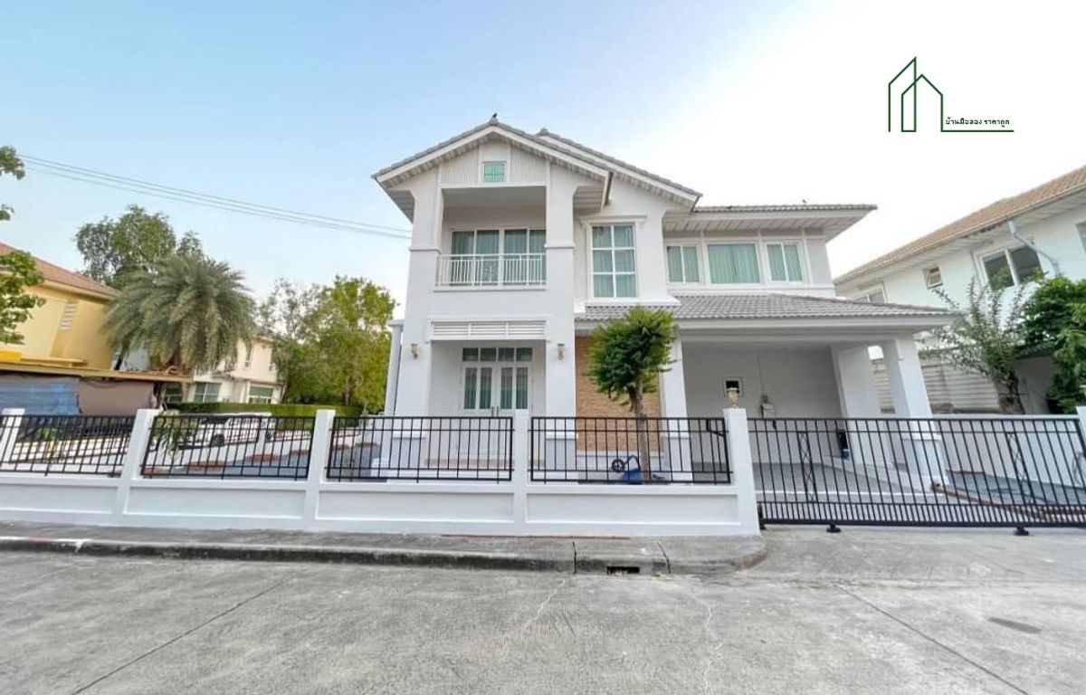 For SaleHouseLadkrabang, Suwannaphum Airport : 2 -storey detached house, 4 perfect phase corner, Sukhumvit 77 - Suvarnabhumi