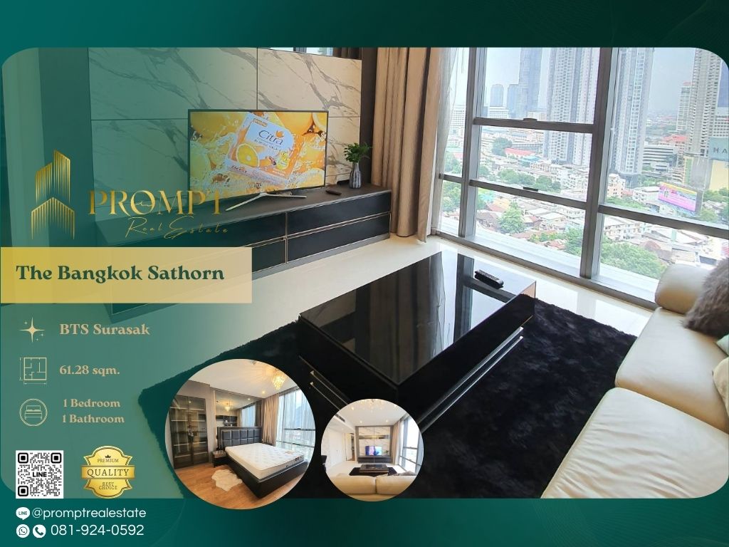 ขายคอนโดสาทร นราธิวาส : ST13346 - The Bangkok Sathorn :  เดอะ แบงค็อค สาทร - BTS Surasak / St.LouisCollege / BTS SaphanTaksin