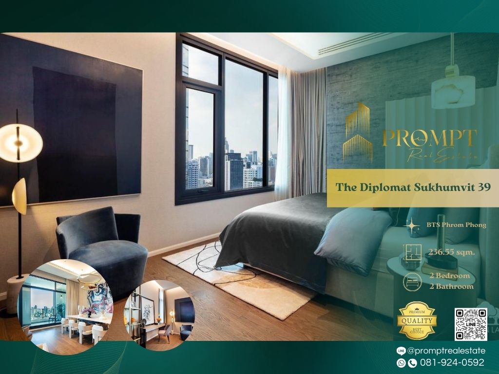ให้เช่าคอนโดสุขุมวิท อโศก ทองหล่อ : ST13347 - The Diplomat Sukhumvit 39 :  เดอะ ดิโพลแมท 39 - BTS Phrom Phong /  EmQuartier / Emsphere / Emporium