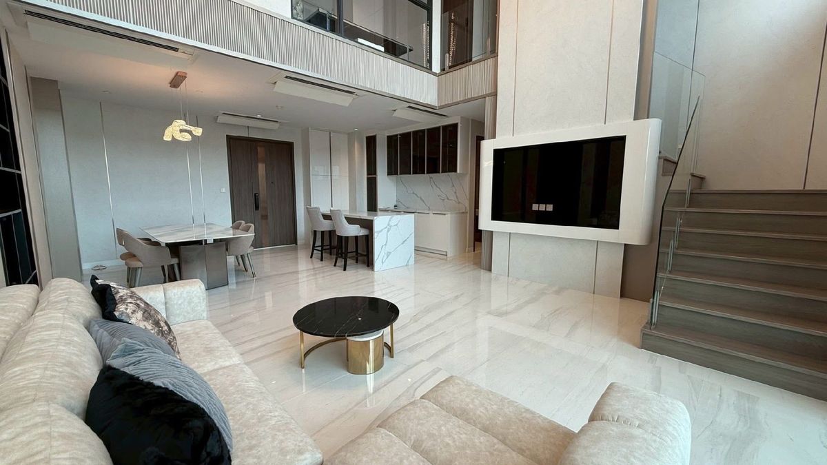 ให้เช่าคอนโดสาทร นราธิวาส : ▼ Supalai Icon ▼ Rent 250,000 THB | 4 Bedrooms 5 Bathrooms | Duplex 206 sq.m. 