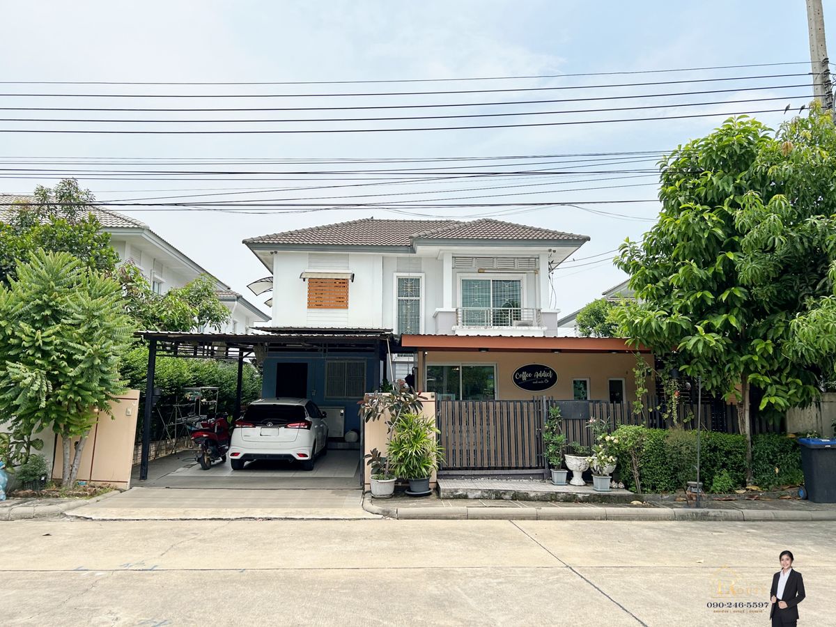 ขายบ้านนนทบุรี บางใหญ่ บางบัวทอง : ขายบ้านเดี่ยว 2 ชั้น พฤกษาวิลเลจ 31 เดอะซีซั่น กาญจนาภิเษก-บางใหญ่ 55.4 ตร.ว. ติดถนนเมนโครงการ ใกล้เซ็นทรัล เวสต์เกต