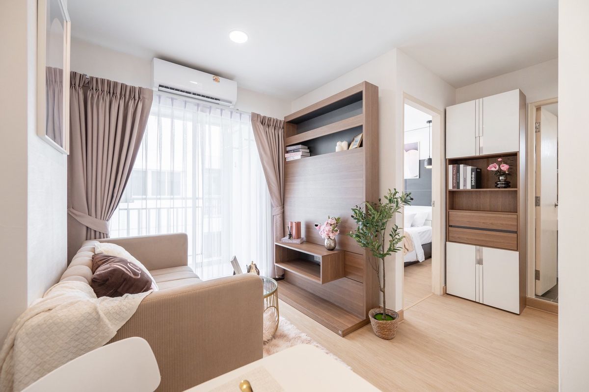 ขายคอนโดเสรีไทย-นิด้า : คอนโด ลุมพินี คอนโดทาวน์ นิด้า 1 ห้องนอน แต่งสวย พร้อมอยู่ ให้หมดตามภาพ