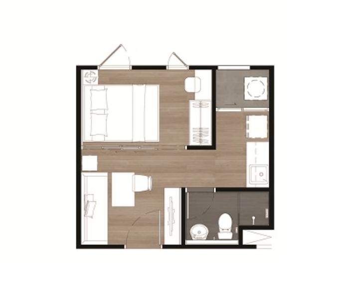 ขายคอนโดบางนา แบริ่ง ลาซาล : ขาย ยูนิโอ สุขุมวิท 72 Studio 1.3 ล้าน