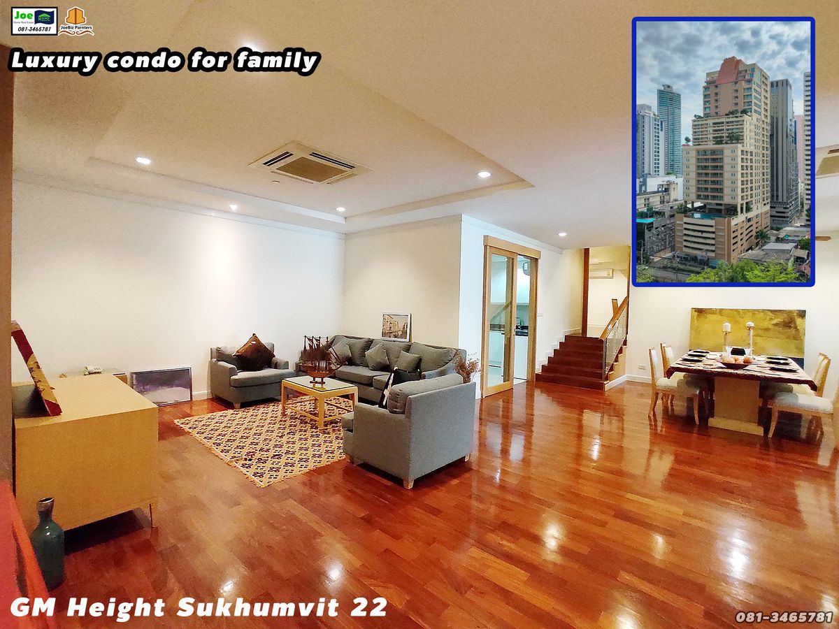 For RentCondoSukhumvit, Asoke, Thonglor : Luxurious condominium for families, in the heart of Bangkok, Sukhumvit 22, close to BTS SkyTrain, near famous shopping malls, earthquake has no impact