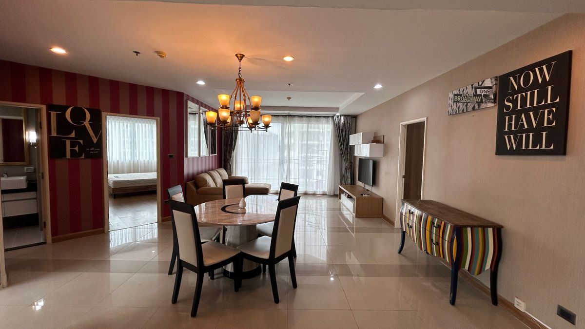 ให้เช่าคอนโดพระราม 9 เพชรบุรีตัดใหม่ RCA : ให้เช่า Condo ศุภาลัยเวลลิงตัน ห้องใหญ่ 3 ห้องนอน  3 ห้องน้ำ ที่จอดรถประจำ