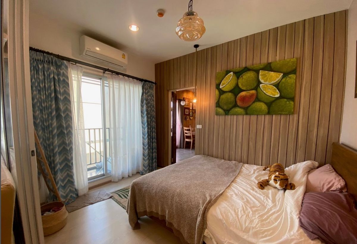 For RentCondoSamut Prakan,Samrong : Rent Nich Mono, Sukhumvit - Grandfather, 2 beds, beautiful, close to BTS, Grandfather Chao Samingphrai Interested in Atline@841QLNR