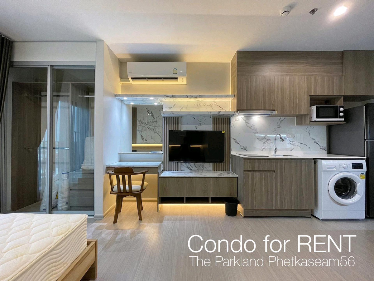 ให้เช่าคอนโดบางแค เพชรเกษม : ⚡️ ให้เช่าห้องพร้อมอยู่ เครื่องใช้ไฟฟ้าครบ The Parkland Phetkasem 56