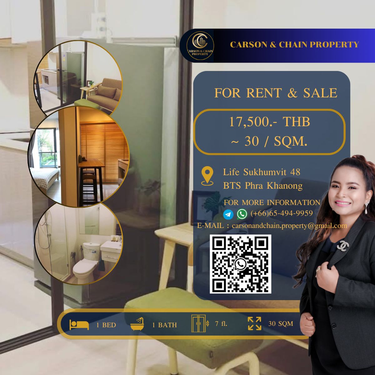 ให้เช่าคอนโดอ่อนนุช อุดมสุข : Life Sukhumvit 48