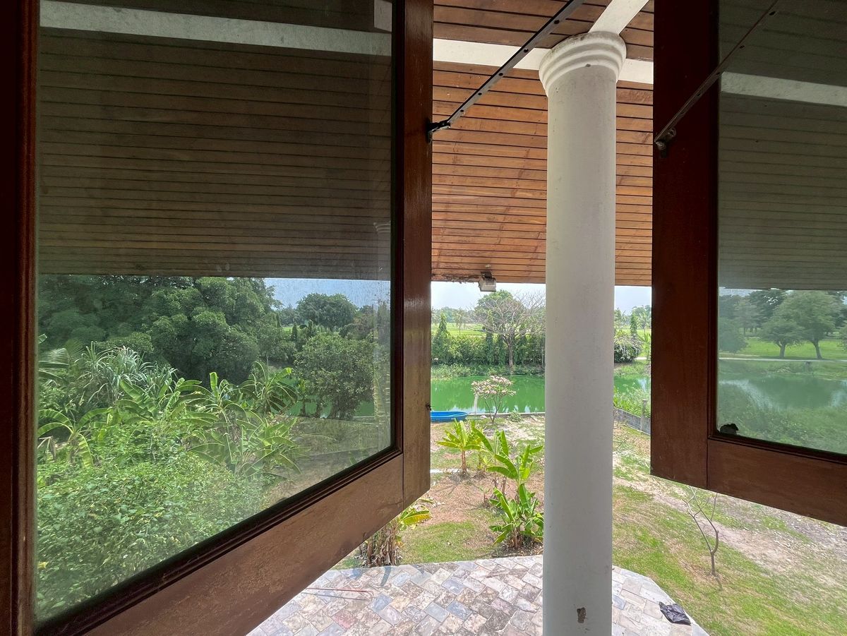 ขายที่ดินปทุมธานี รังสิต ธรรมศาสตร์ : ขายที่ดินพร้อมบ้าน วิวสนามกอล์ฟ ใจกลางเมืองเอก ใกล้รถไฟฟ้าสายสีแดง