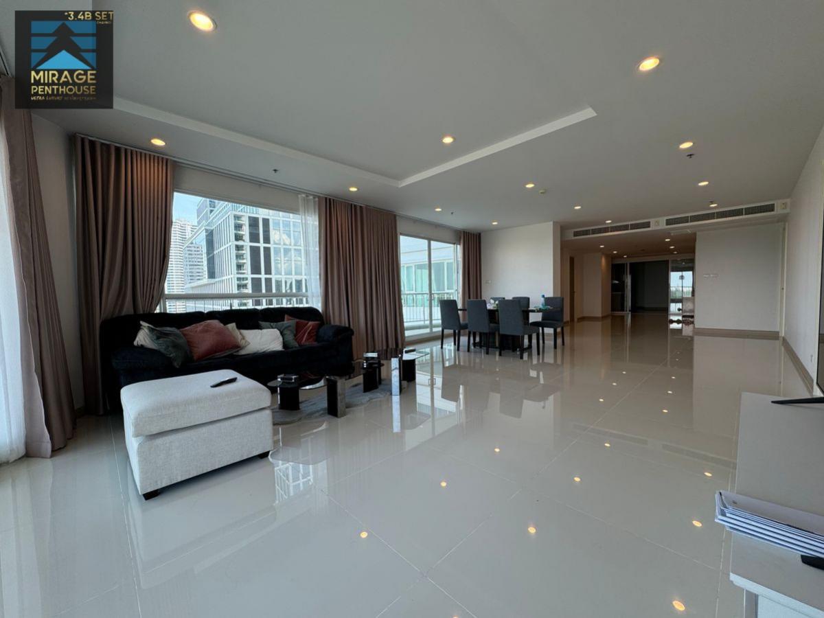 For RentCondoRama3 (Riverside),Satupadit : Supalai Riva Grand Rama3, big room, beautiful view Along the Chao Phraya River, very beautiful, 383 square meters, 3 bedrooms, 4 bathrooms, full of fir. KHUN KIM  Line: miragerichcondo