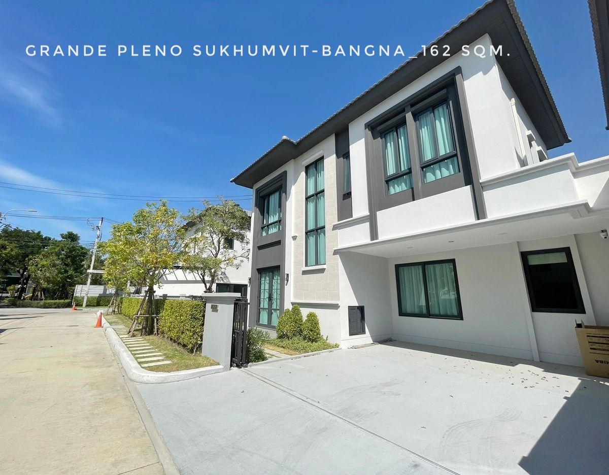 ให้เช่าบ้านสมุทรปราการ สำโรง : ให้เช่าบ้านใหม่สวย style modern classic  โครงการ Grande Pleno สุขุมวิท-บางนา ข้างเมกาบางนา และทางด่วน