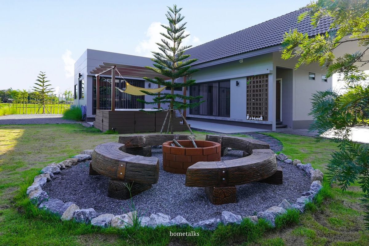 ให้เช่าบ้านเชียงใหม่ : #RiceFieldSymphony ให้เช่าบ้านพักตากอากาศ With Outdoor Jacuzzi แม่แตง เชียงใหม่ ใกล้สะพานช่อแล