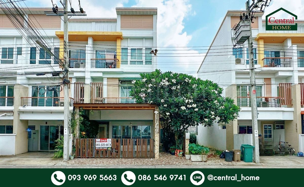 ขายทาวน์โฮมเกษตร นวมินทร์ ลาดปลาเค้า : ทาวน์โฮม ภณาสิริ เรสซิเด้นซ์ เกษตร - นวมินทร์ หลังริม