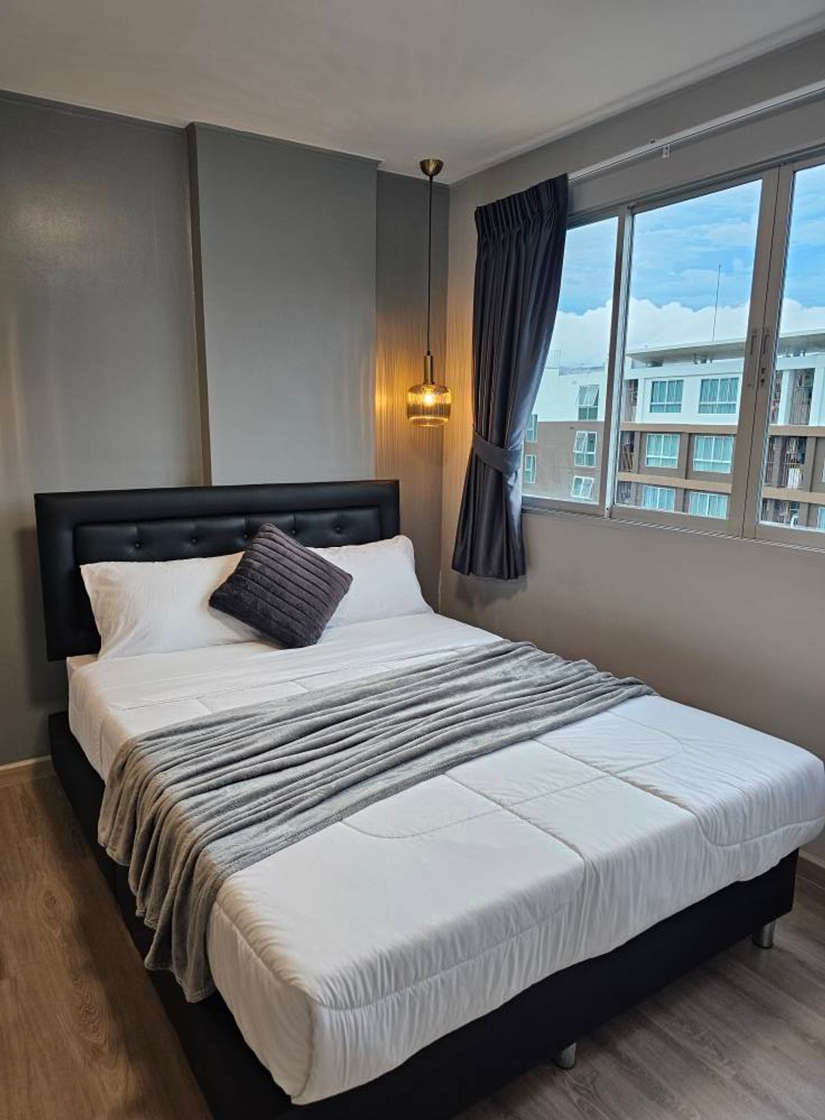 For RentCondoPhuket : D Condo Kathu for Rent - Beautiful Room with Exterior View, 8th Floor