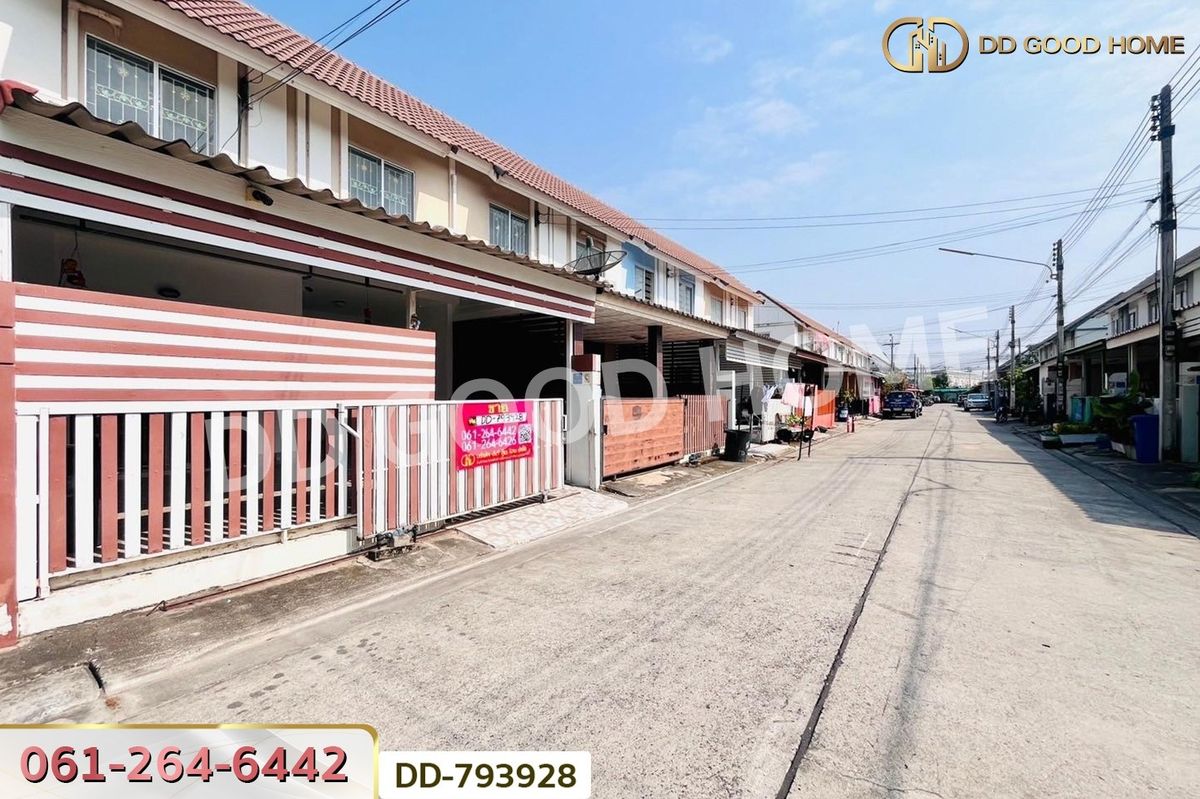 For SaleTownhomePathum Thani,Rangsit, Thammasat : DD-793928 Townhouse Baan Pruksa 60 Rangsit - Bang Phun, Pathum Thani, near Krung Siam St. Carlos Hospital