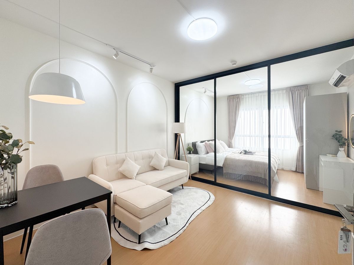 ขายคอนโดเสรีไทย-นิด้า : ขายคอนโด 624 Condolette ลาดพร้าว ห้องสวย พร้อมเฟอร์นิเจอร์ใหม่หมด