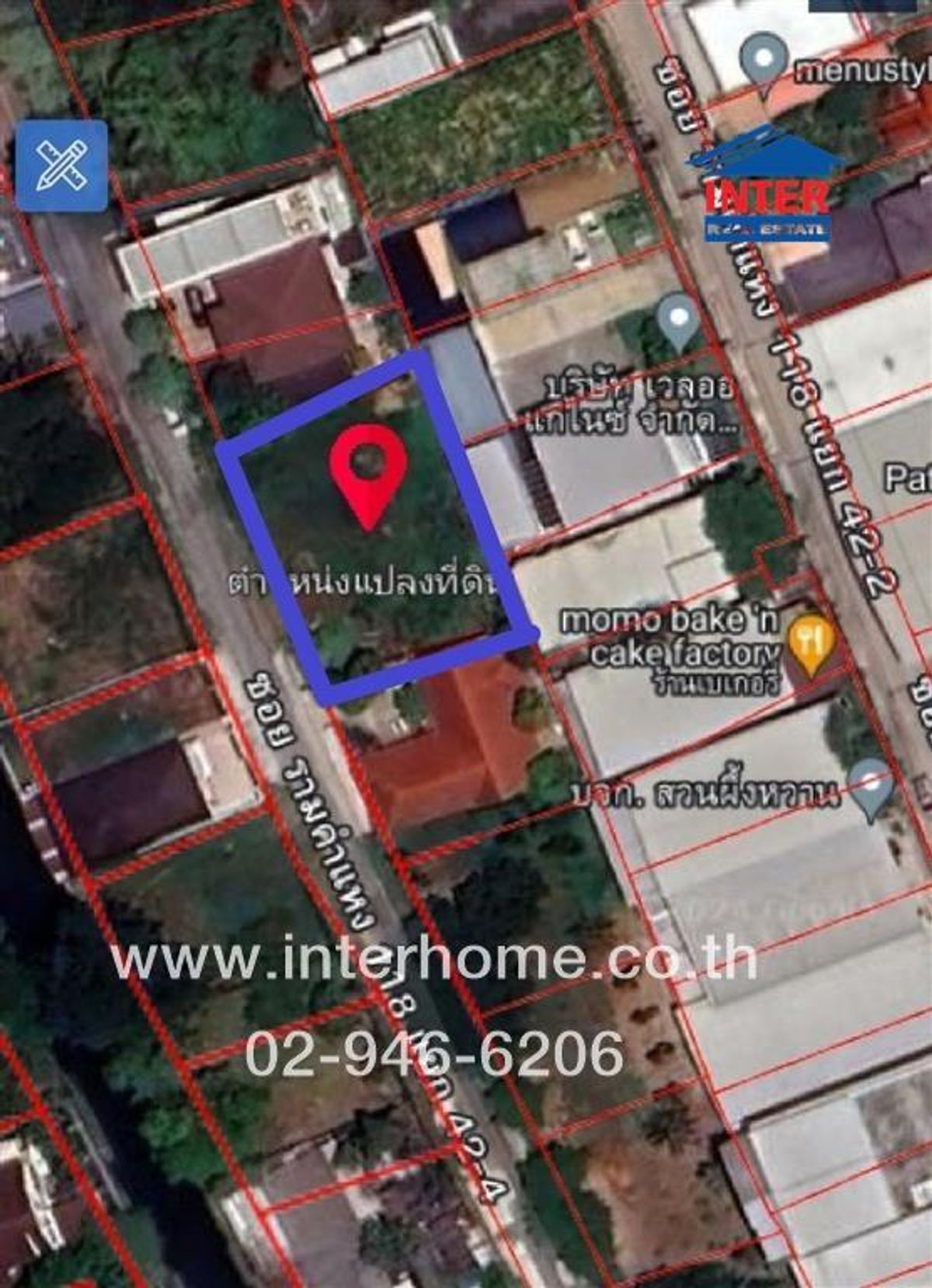 ขายที่ดินเสรีไทย-นิด้า : ที่ดินเปล่า 200 ตร.ว. ที่ดินเปล่า ซอยพฤกษชาติ ซอยถนนรามคำแหง188 แยก 42-4 ถนนสุขาภิบาล3 เขตสะพานสูง กรุงเทพมหานคร