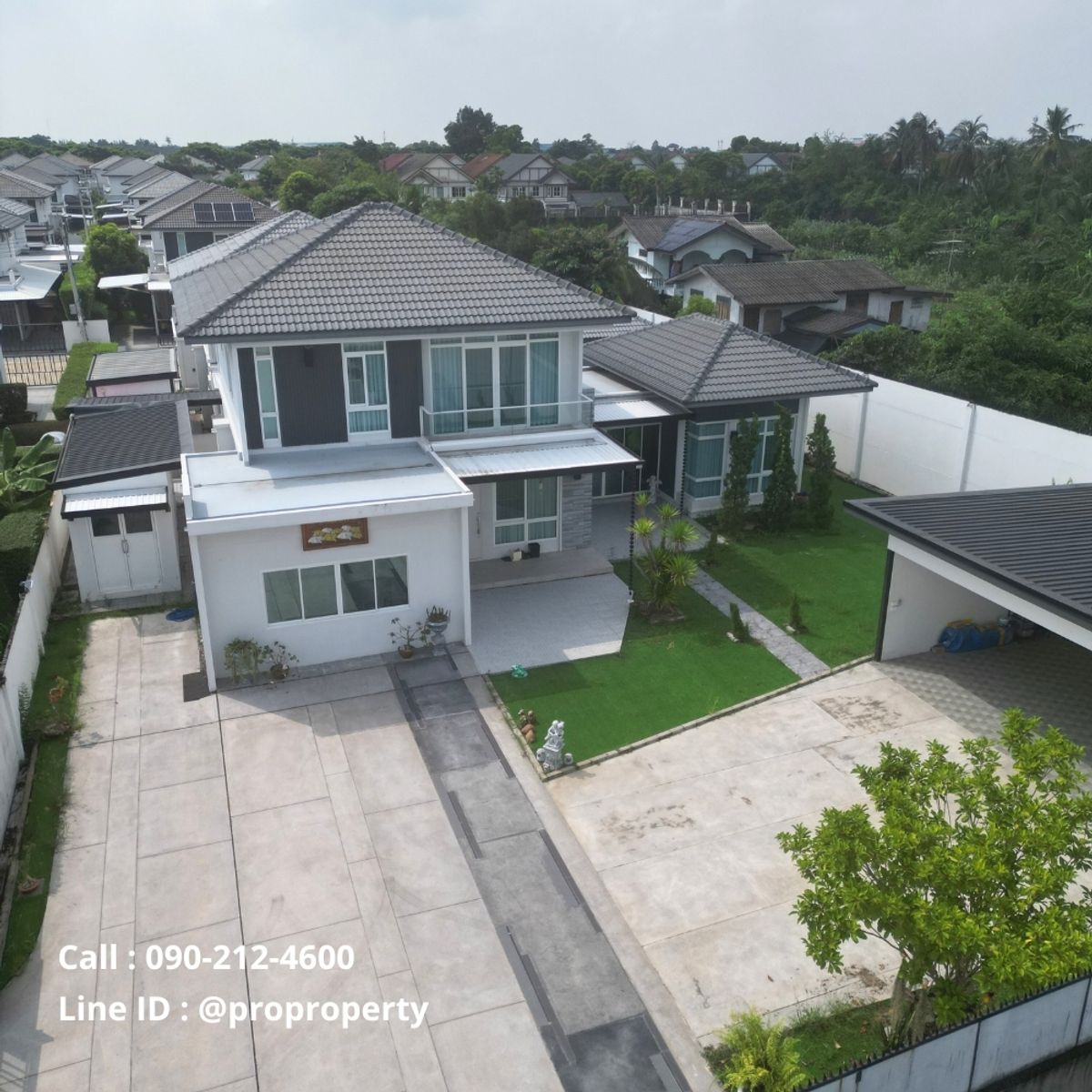 ให้เช่าบ้านเอกชัย บางบอน : มัณฑนา วงแหวน-บางบอน (Mantana Wongwaen-Bangbon) ปล่อยเช่าบ้านเดี่ยว ขนาดที่ดินใหญ่ที่สุดในโครงการ 