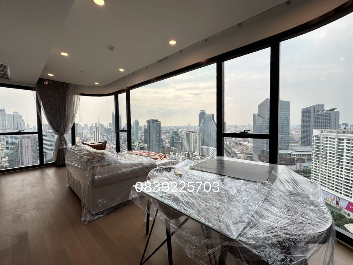 For RentCondoSiam Paragon ,Chulalongkorn,Samyan : Golden view, Ashton Chula Silom, 2Bedroom, big fir and complete electrical appliances!