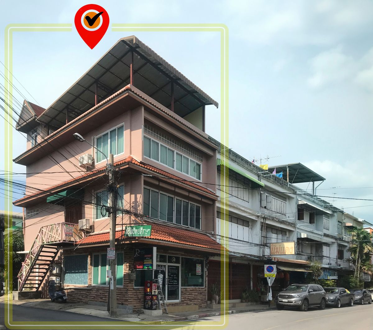 ขายอาคารพาณิชย์นนทบุรี บางใหญ่ บางบัวทอง : อาคารพาณิชย์ ห้องมุม ใกล้ปากซอย โรงพยาบาลบางบัวทอง