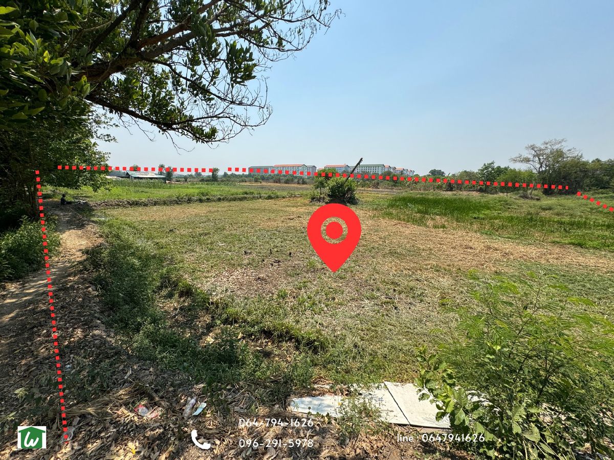 ขายที่ดินปทุมธานี รังสิต ธรรมศาสตร์ : ขายที่ดินเปล่า 5-2-46 ไร่ ซอยคลองหลวง 33 ห่างจาก ม.ธรรมศาสตร์ รังสิต เพียง 900 เมตร