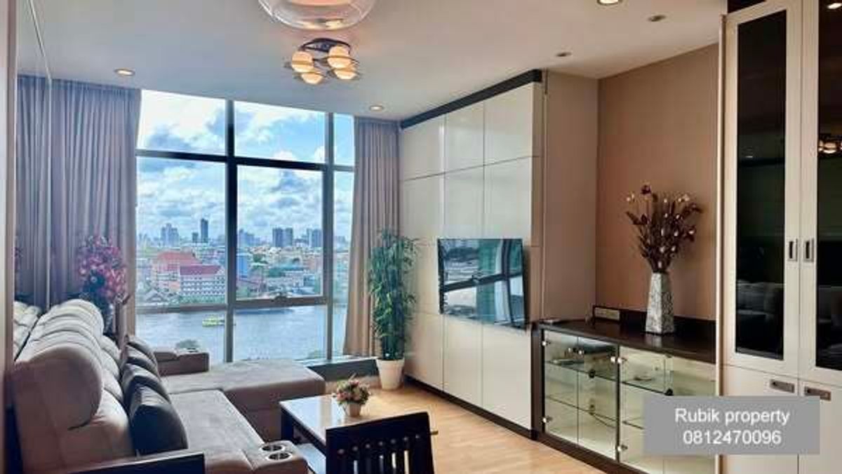 ให้เช่าคอนโดวงเวียนใหญ่ เจริญนคร : 🏢 Luxury Riverside Condo for Rent – Baan Sathorn Chaophraya (RB786)