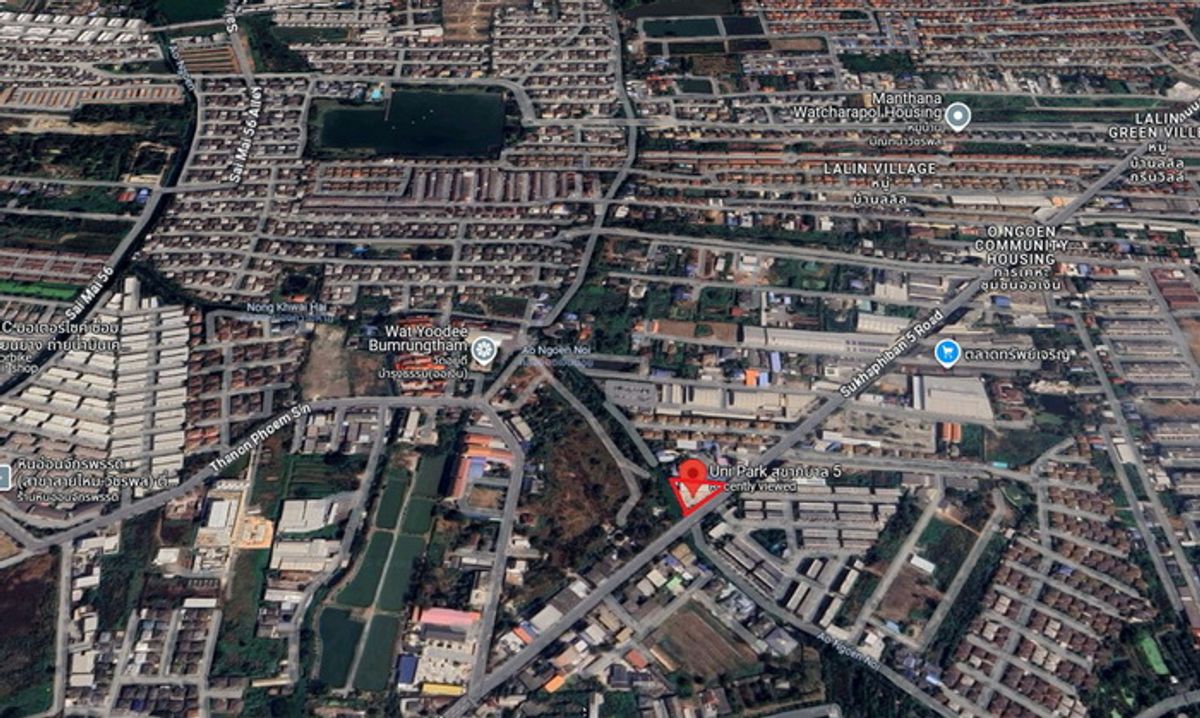 ขายสำนักงานนวมินทร์ รามอินทรา : D008 ขายที่ดินเพื่อการพาณิชย์ (Mini Offiece)  Uni park ติดถนนสุขาภิบาล 5 สายไหม ตรงข้ามหมู่บ้าน