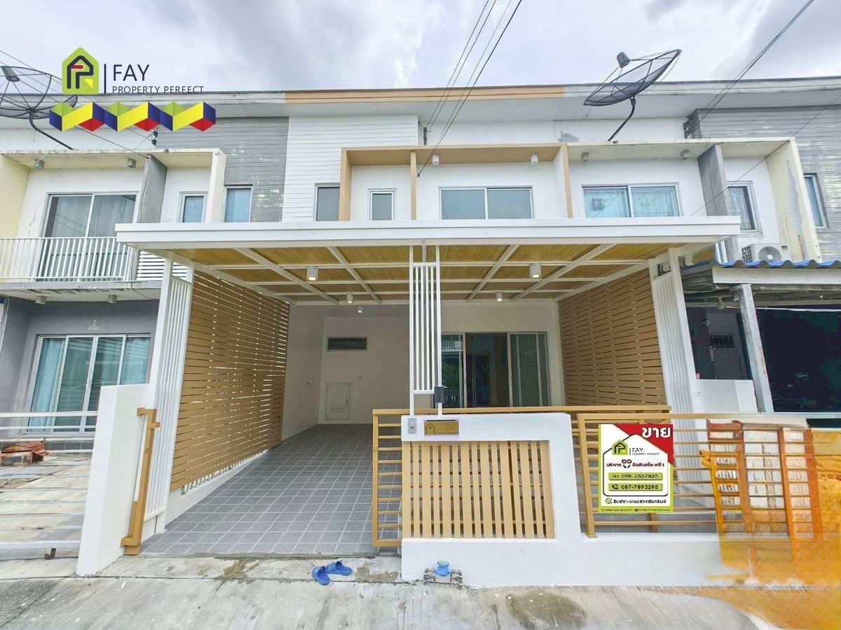 ขายทาวน์โฮมสมุทรปราการ สำโรง : บ้านพร้อมอยู่ กิ่งแก้ว37