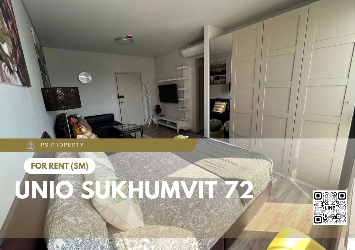 For RentCondoBangna, Bearing, Lasalle : For rent ✨ UNiO Sukhumvit 72 ✨ Fully furnished and equipped with electrical appliances, near BTS Bearing