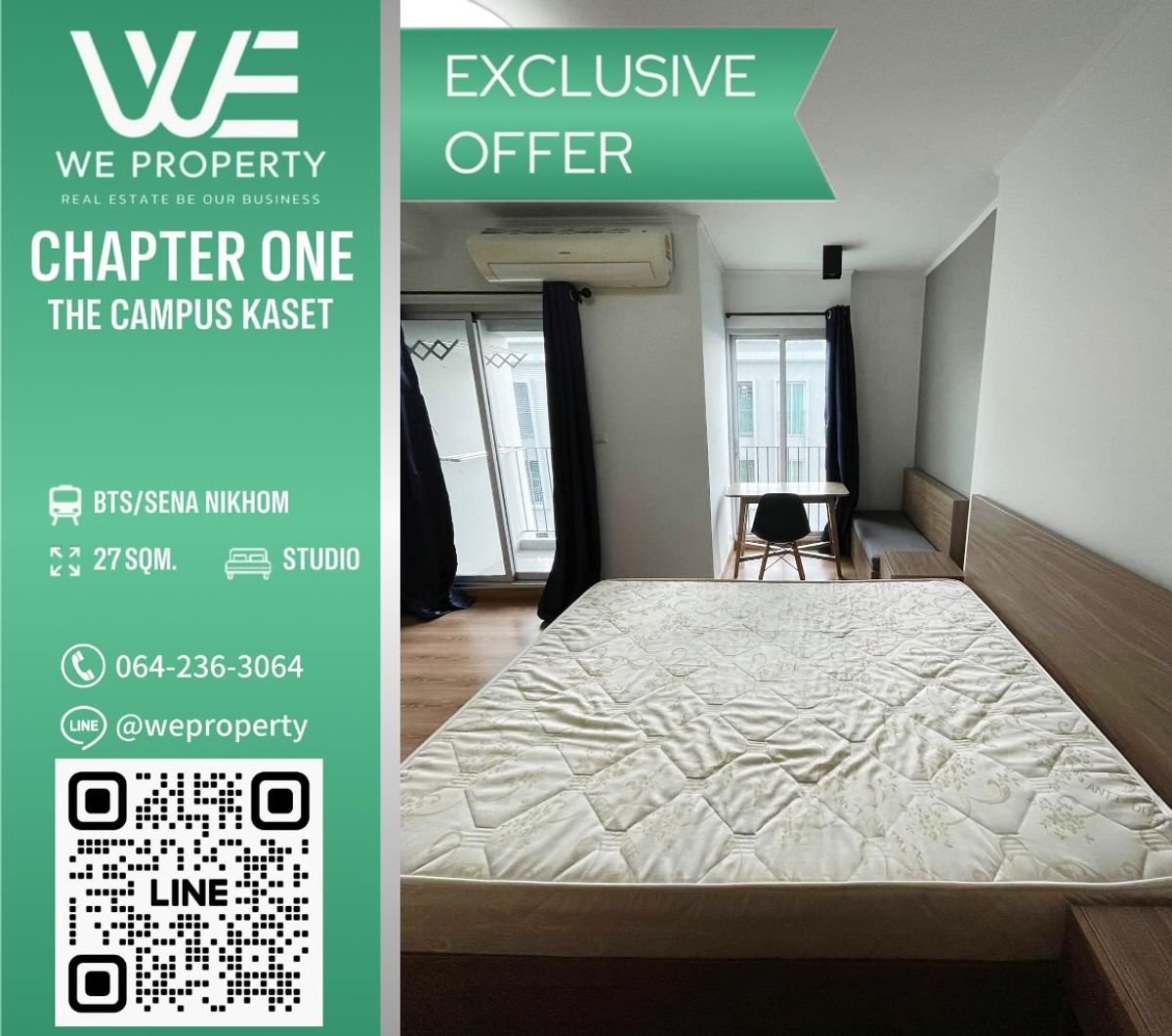 ขายคอนโดเกษตรศาสตร์ รัชโยธิน : ห้องสวยเฟอร์ฯครบ ราคาดีมาก⭐Chapter One The Campus (แชปเตอร์วัน เดอะ แคมปัส เกษตร)