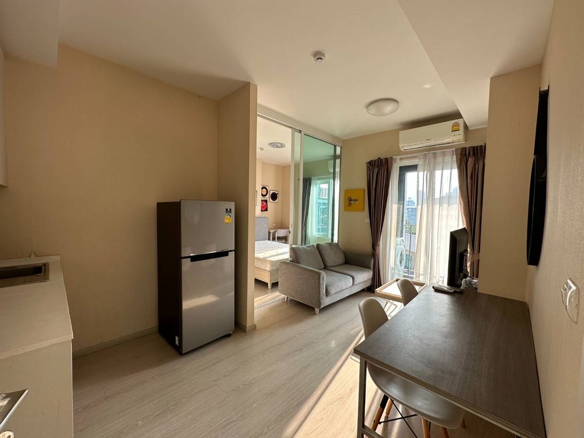 For RentCondoRatchadapisek, Huaikwang, Suttisan : Condo for rent, Chapter One Eco, a complete decorated condo, ready to approach MRT Huai Khwang BTS! !
