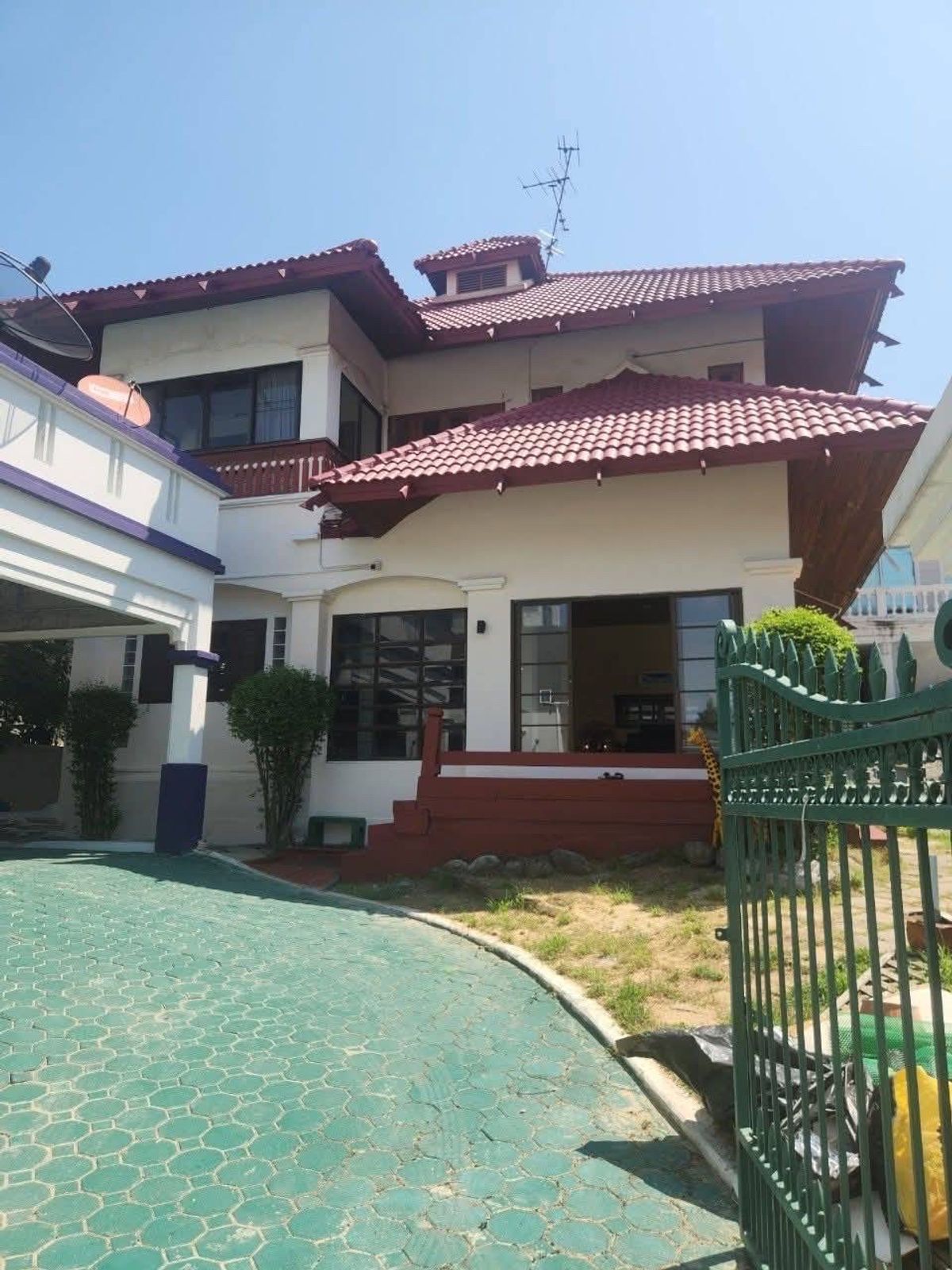 For RentHouseBang kae, Phetkasem : 2 -storey detached house for rent on Kanchanaphisek Road, size 95 sq.m. Evergreen Citi near The Mall Bang Khae Call: 0922829196