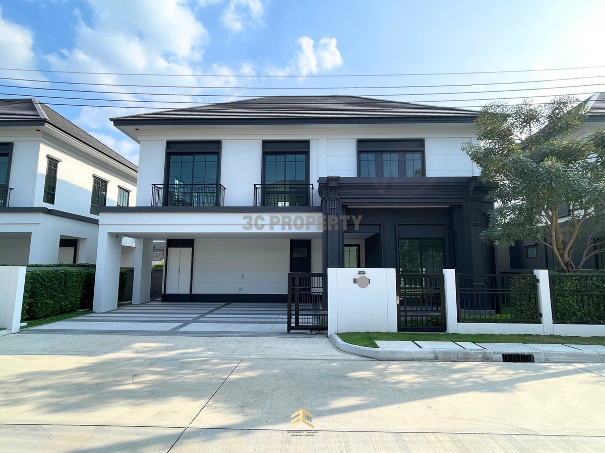 ขายบ้านพระราม 5 ราชพฤกษ์ บางกรวย : “ เศรษฐสิริ สะพานมหาเจษฎาบดินทร์ฯ “ ราคาพิเศษ  🔥เพียง 16.9 ล้านบาท🔥 หน้าบ้านทิศเหนือ