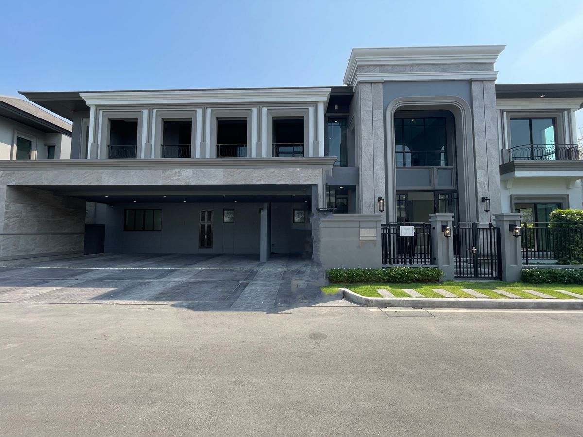 ขายบ้านนวมินทร์ รามอินทรา : ขายบ้านเดี่ยวหรูระดับ SUPER LUXURY แกรนด์ บางกอก บูเลอวาร์ด รามอินทรา – เกษตรนวมินทร์ บ้านเดี่ยว 2 ชั้น พื้นที่ใช้สอย 591 ตร.ม. 5 ห้องนอน 6 ห้องน้ำ 5 ที่จอดรถ ติดถนนสวนสยาม เชื่อมต่อการเดินทางและความอุดมสมบูรณ์ในย่านรามอินทราได้สะดวก