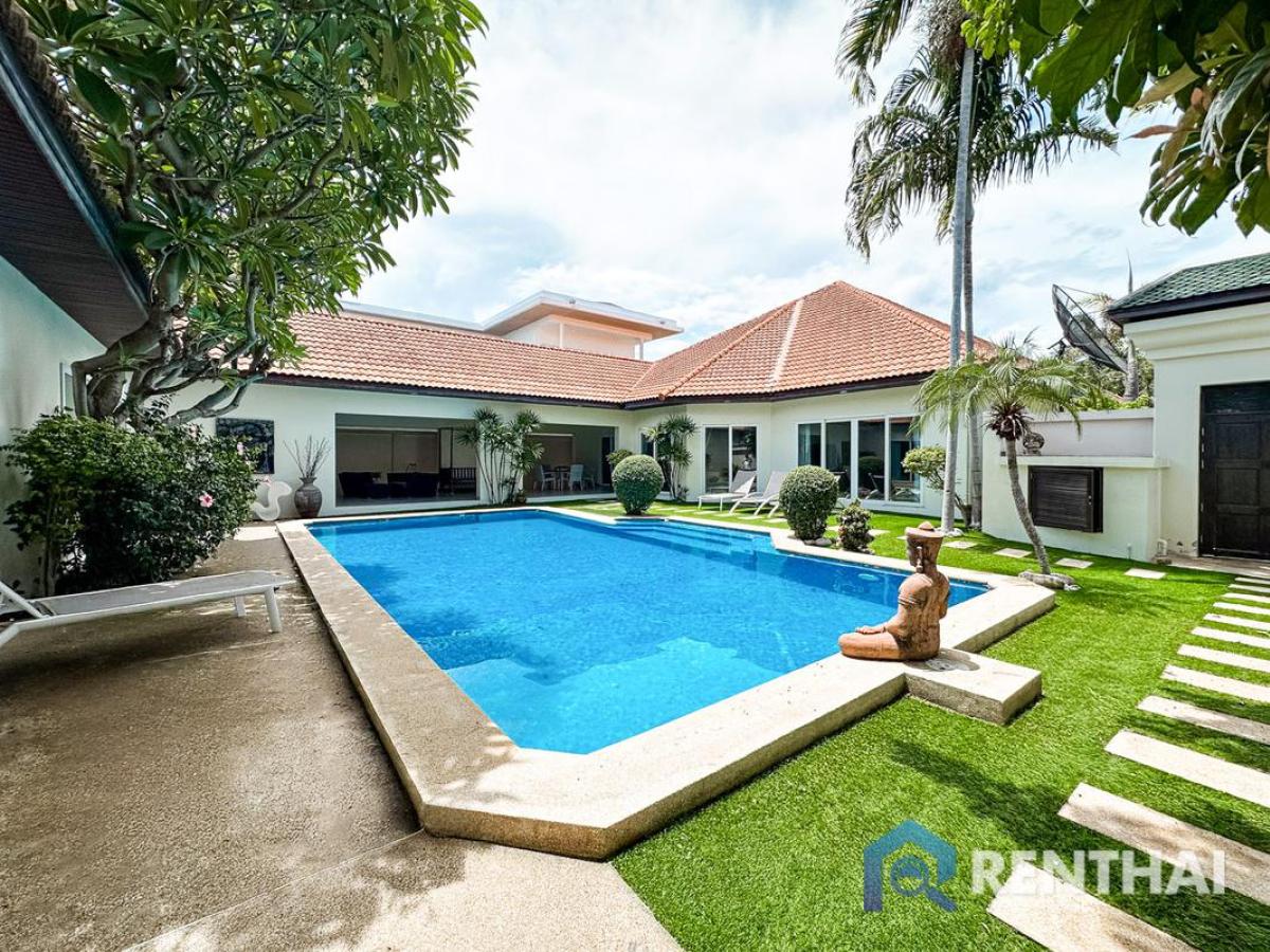 For SaleHousePattaya, Bangsaen, Chonburi : Luxury 5bed View Talay Villa in Pattaya with Pool & Garden - 26 M Thb, Fully Furnished