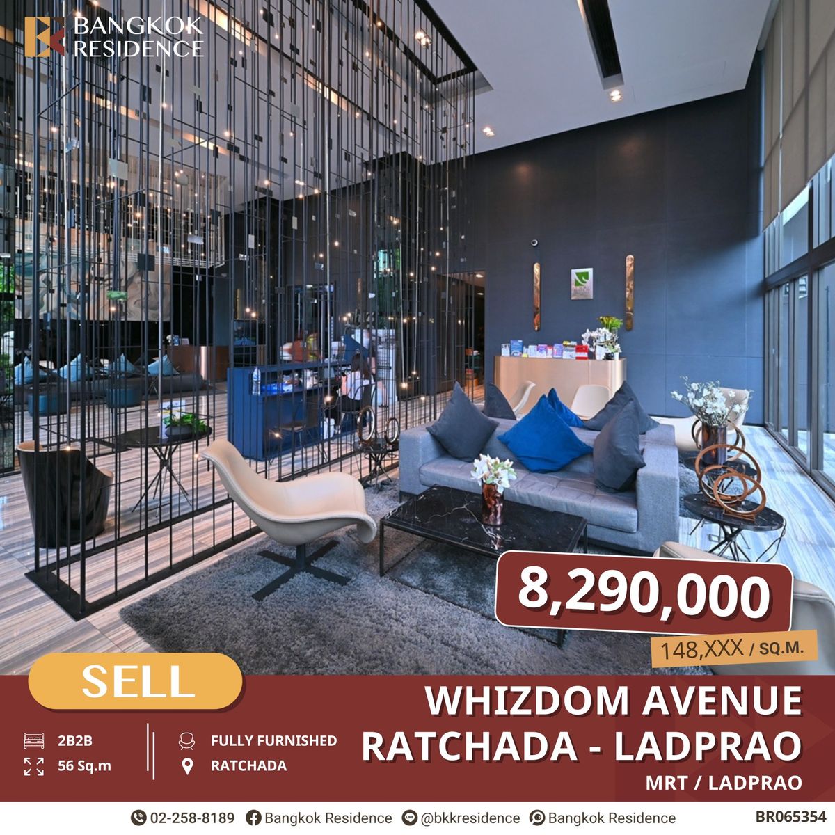For SaleCondoLadprao, Central Ladprao : Whizdom Avenue Ratchada-Ladprao, Prime Location, Affordable Price near MRT Ladprao
