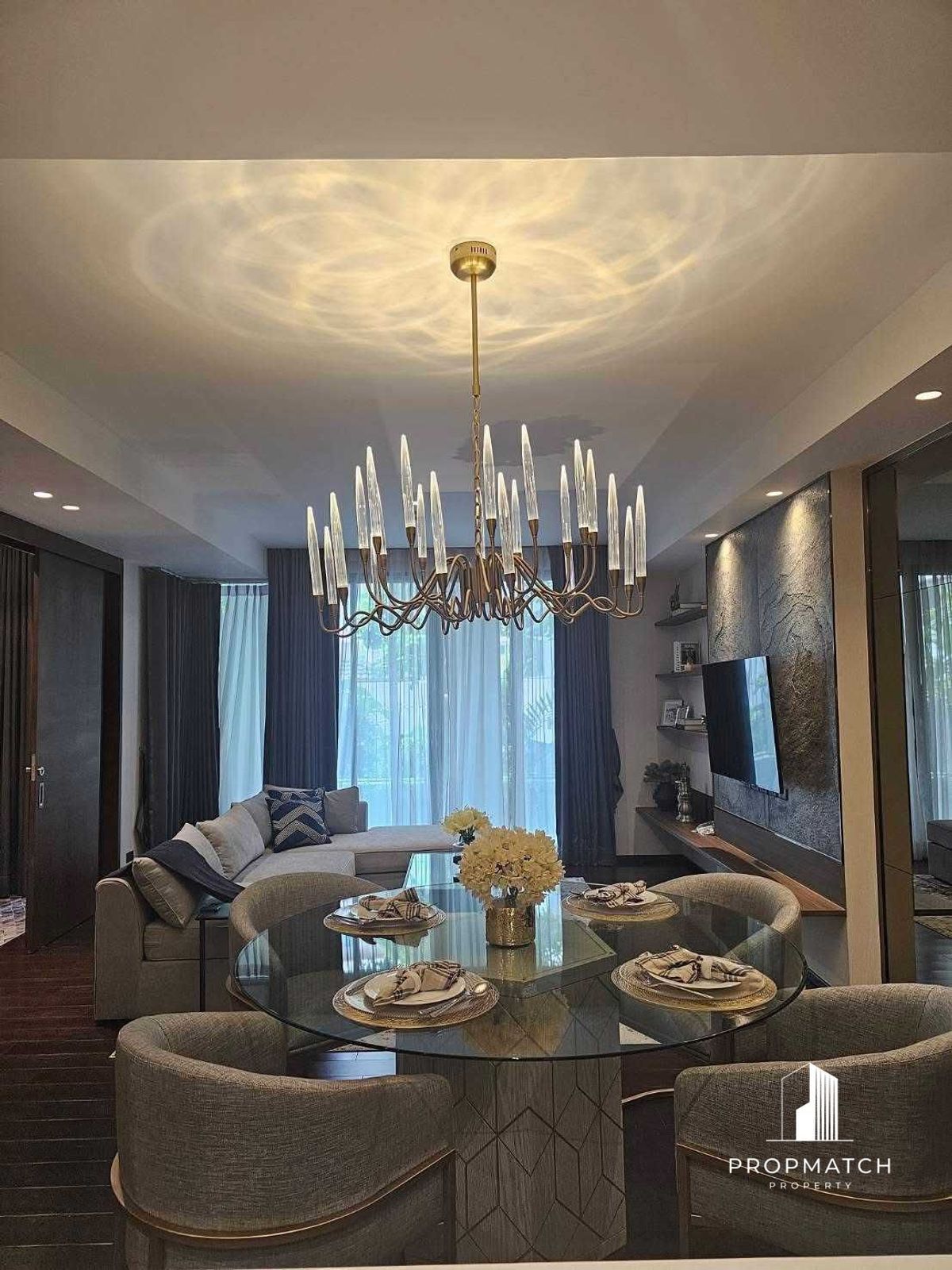 For RentCondoSukhumvit, Asoke, Thonglor : ✨ Flash Deal ✨LA Cittla Delre Thonglor 16 (1Bed1.5Bath74.3SQM) Ready !! Only 75,000 baht per month Tel.0981315848 @Propmatch