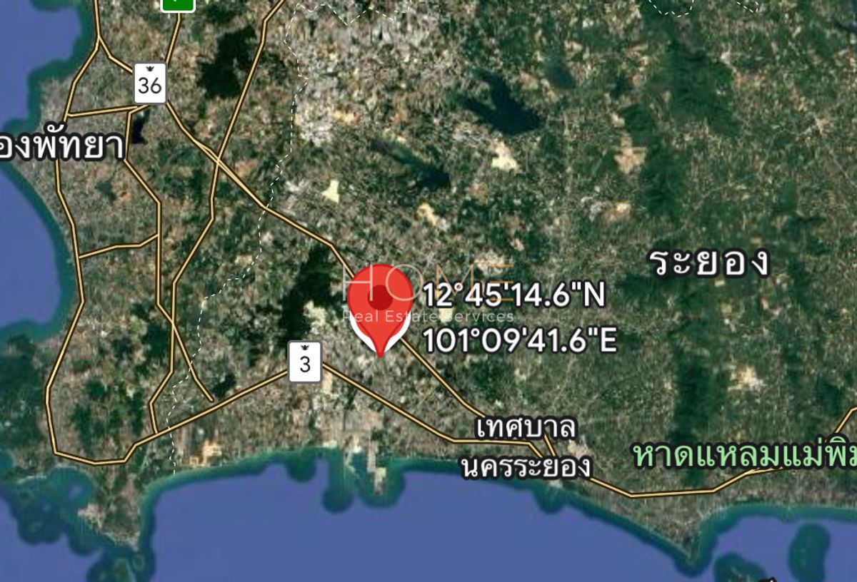 For SaleLandRayong : Purple Land pattern 27 Rai Map Ta Phut on the road 3191 /6 million (sell), Land Muang Lai 27 Rai Map Ta Phut Next to Road 3191 / 6M Per Rai (For Sale) Nut2044
