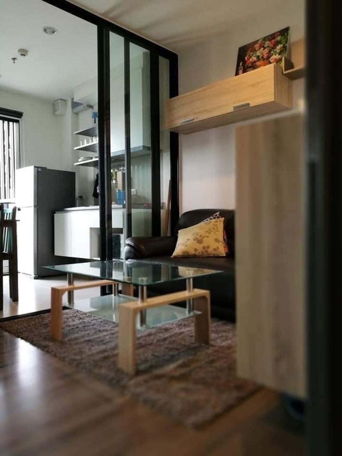 For RentCondoOnnut, Udomsuk : Condo for rent The Base Park West, 23rd floor, beautiful view 31 sqm. Sansiri Project Complete furniture Ready to approach the Expressway BTS Onnut rental 15,000 baht