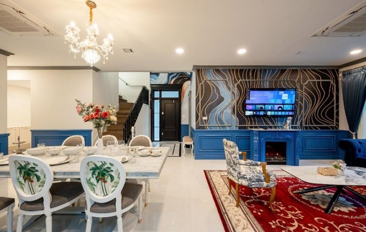 บ้านพัฒนาการ ศรีนครินทร์ : P436 ให้เช่า ขาย บ้านเดี่ยว 2 ชั้น โครงการ นันทวัน พระราม 9 กรุงเทพกรีฑาตัดใหม่ หลังมุม Nantawan Rama 9-New Krungthepkreetha เฟอร์นิเจอร์หรู พร้อมเข้าอยู่