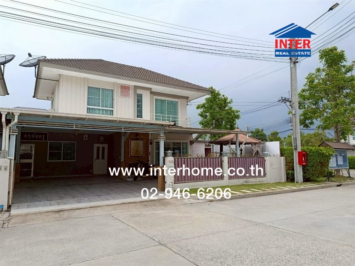 For SaleHouseSamut Prakan,Samrong : 2 storey detached house, 45.5 sq.w., Sena Village Sukhumvit-Phraeksa Attached to Sarasas Witthayakan School, Phraeksa Road, Sukhumvit Road, Mueang Samut Prakan, Samutkan