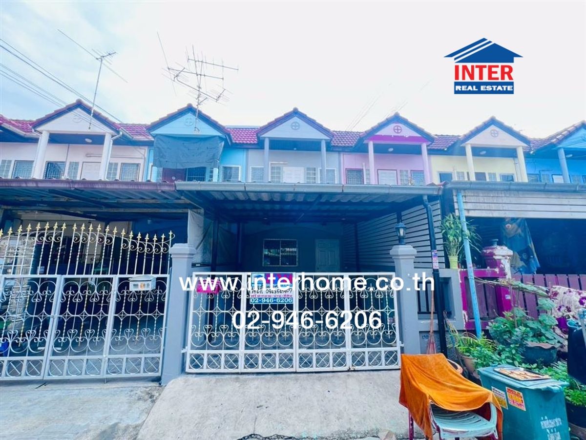 For SaleTownhomeSamut Prakan,Samrong : 2 -story townhouse 17.5 sq.w., Sap Din Thong Village, Thepharak Soi Thepharak 66 Thepharak Road, Samut Prakan, Samut Prakan